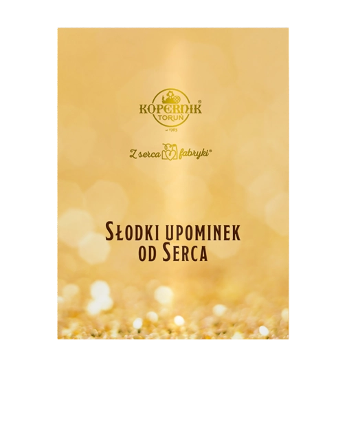 Słodki upominek - bobmbonierka złota